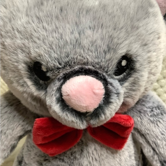 PetSmart Plush Lucky Cat Stuffed Dog Or Child Toy with Squeaker Inside Red Bow - Picture 8 of 13